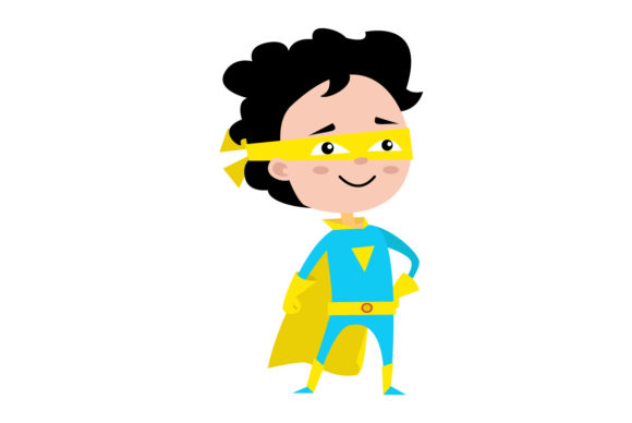 Flat Illustration Super Hero: Elevating Design Projects with Scalable, Editable Graphics