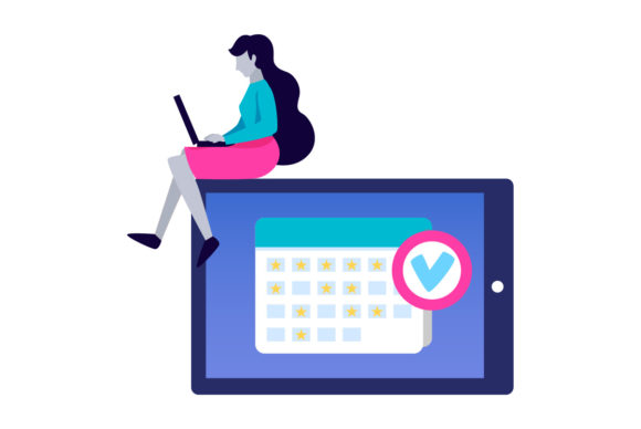 Flat Illustration Work from Home-09: Clean Visuals for Modern Creative Projects