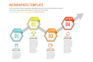 Hexagon Flat Color Infographics: Simple Design for Smart Visuals