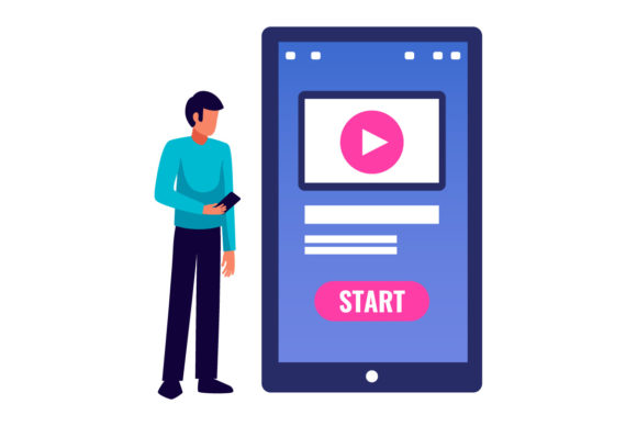 People Using Online Apps-04: A Modern Design Asset for Versatile Creatives
