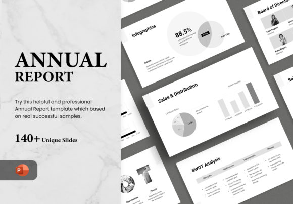 Professional Annual Report PowerPoint Template for Impactful Presentations