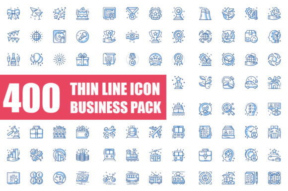 Thin Line Icons Business Pack: Elevating Visual Communication Across Industries